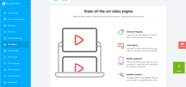 kartra video hosting