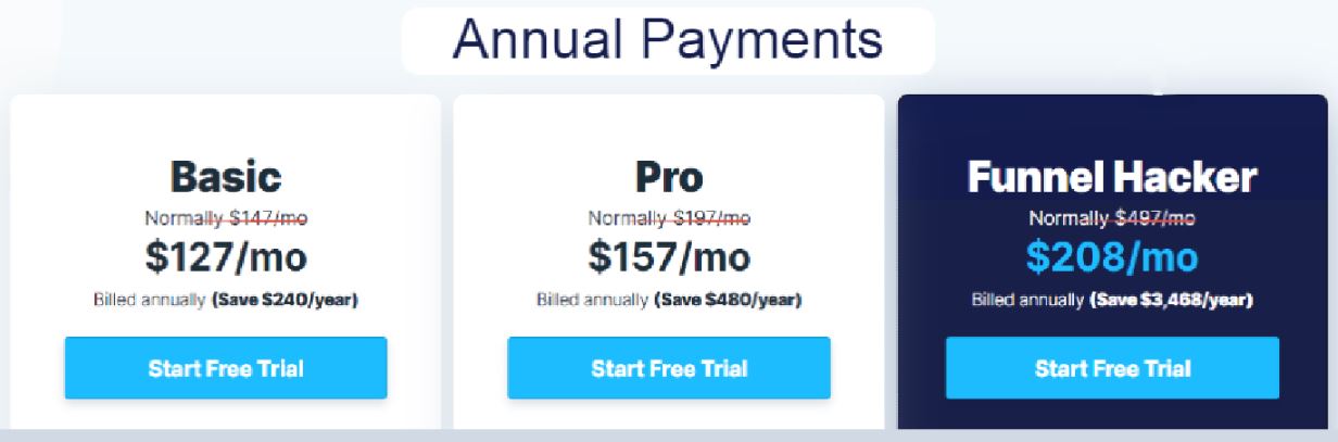 clickfunnels 2.0 payment plans