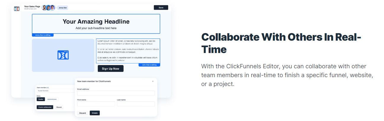 clickfunnels 2.0 multi user editor