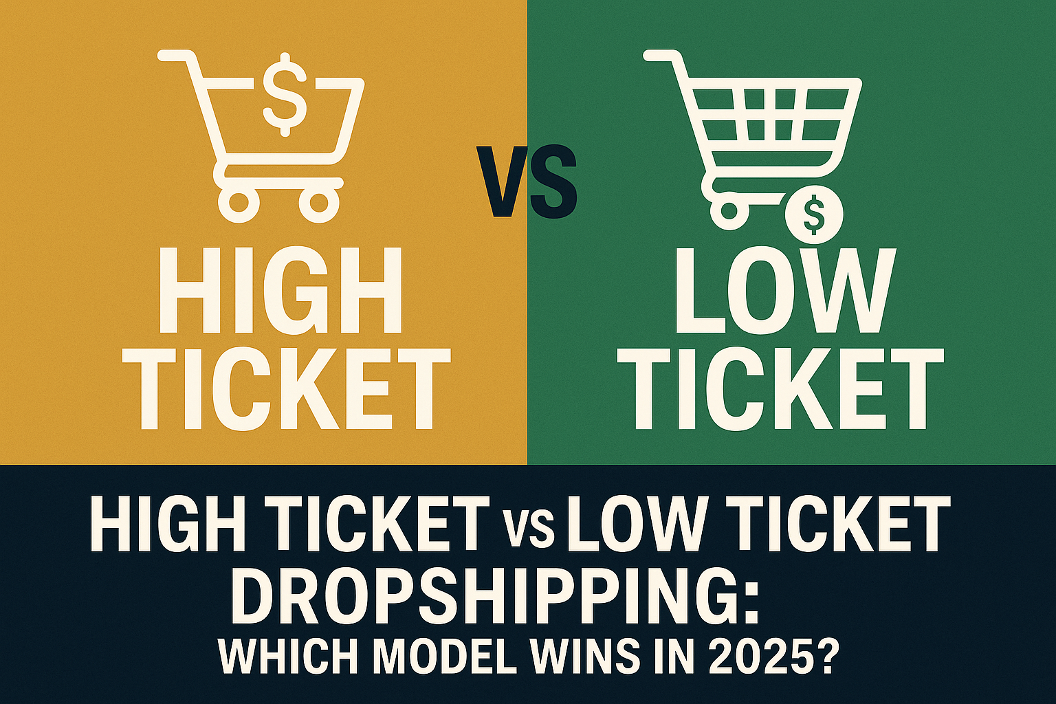 High Ticket vs Low Ticket Dropshipping: Which Model Wins in 2025?