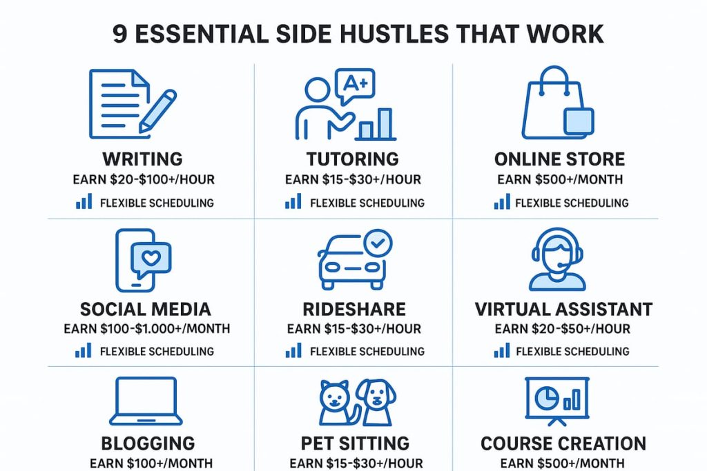 9 Essential Side Hustles That Will Work in 2026 Hustle Life(02)