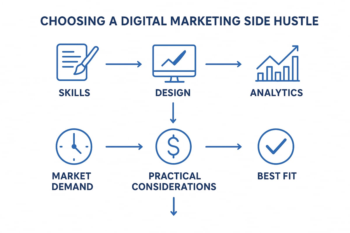 choosing a digital marketing side hustle